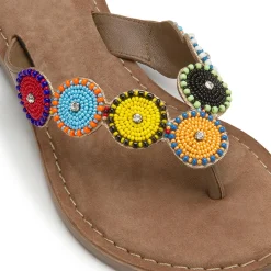 Zehentrenner|Sandalen|Horsch Schuhe Zehentrenner in Untergrößen Multicolor