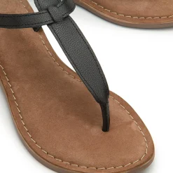 Zehentrenner|Sandalen|Horsch Schuhe Zehentrenner in Untergrößen Schwarz