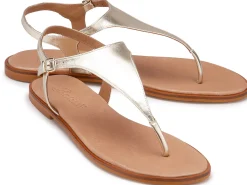 Zehentrenner|Sandalen|Horsch Schuhe Zehentrenner in Untergrößen Gold