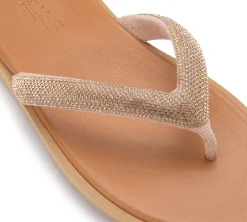 Zehentrenner|Sandalen|Horsch Schuhe Zehentrenner in Untergrößen Gold