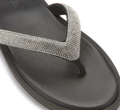 Zehentrenner|Sandalen|Horsch Schuhe Zehentrenner in Untergrößen Schwarz