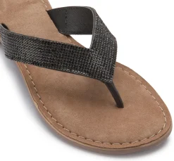 Zehentrenner|Sandalen|Horsch Schuhe Zehentrenner in Untergrößen Schwarz