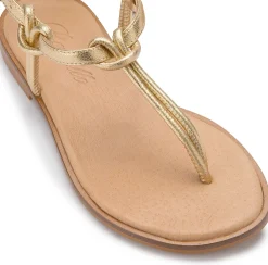 Zehentrenner|Sandalen|Horsch Schuhe Zehentrenner in Untergrößen Gold