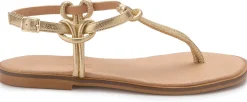 Zehentrenner|Sandalen|Horsch Schuhe Zehentrenner in Untergrößen Gold