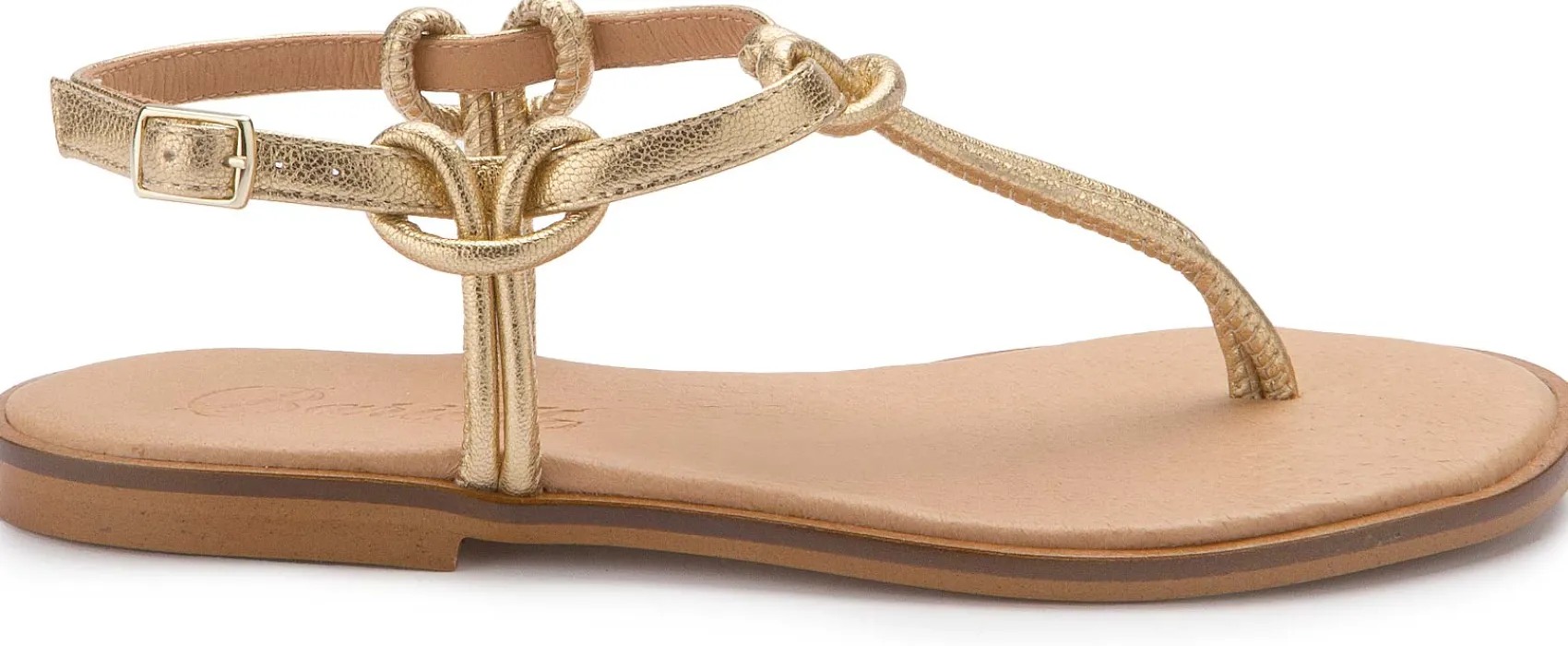 Zehentrenner|Sandalen|Horsch Schuhe Zehentrenner in Untergrößen Gold