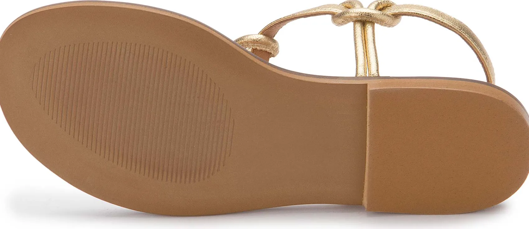 Zehentrenner|Sandalen|Horsch Schuhe Zehentrenner in Untergrößen Gold