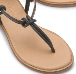 Zehentrenner|Sandalen|Horsch Schuhe Zehentrenner in Untergrößen Schwarz