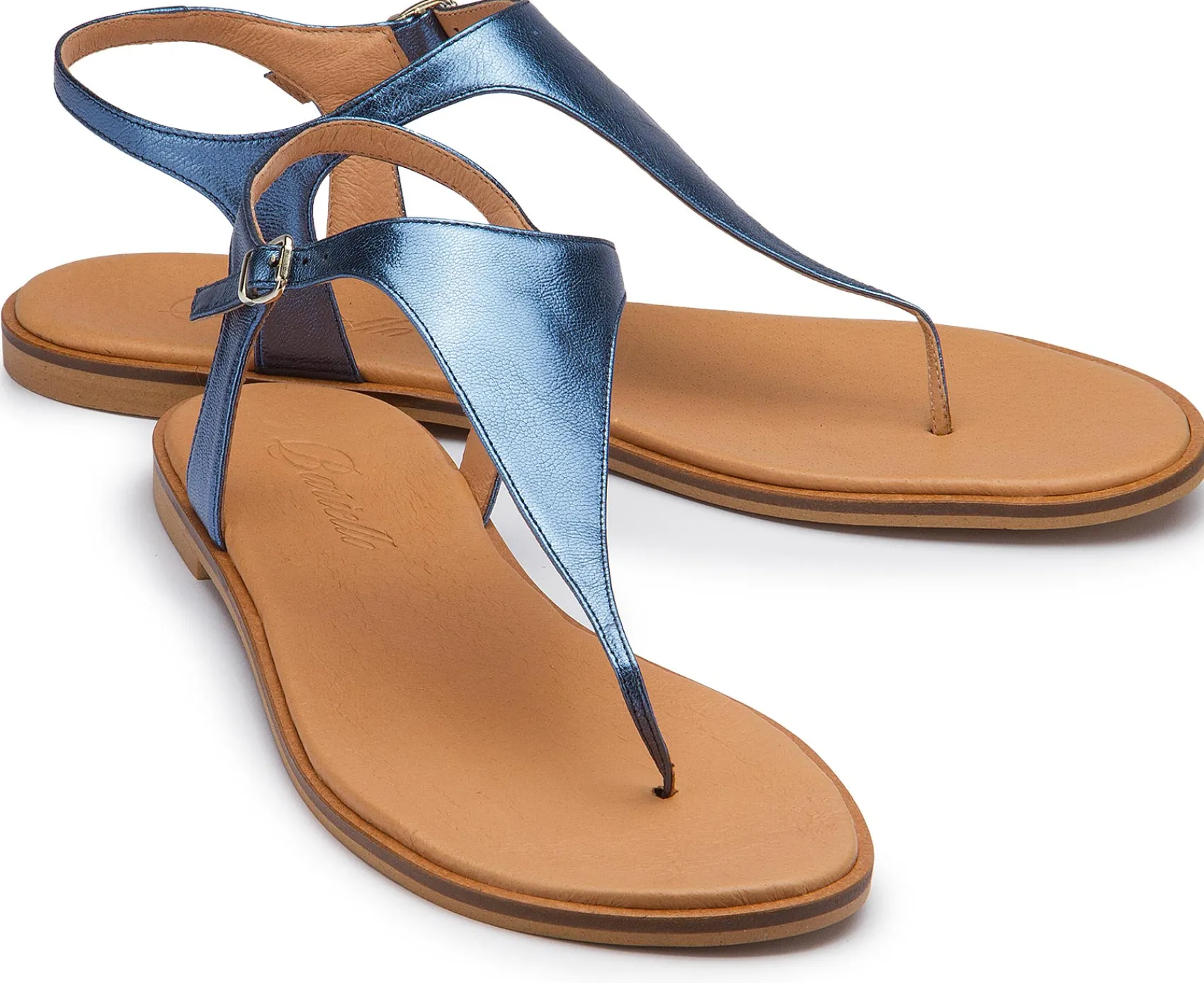 Zehentrenner|Sandalen|Horsch Schuhe Zehentrenner in Untergrößen Blau