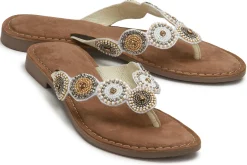 Sandalen|Zehentrenner|Horsch Schuhe Zehentrenner in Untergrößen Weiß