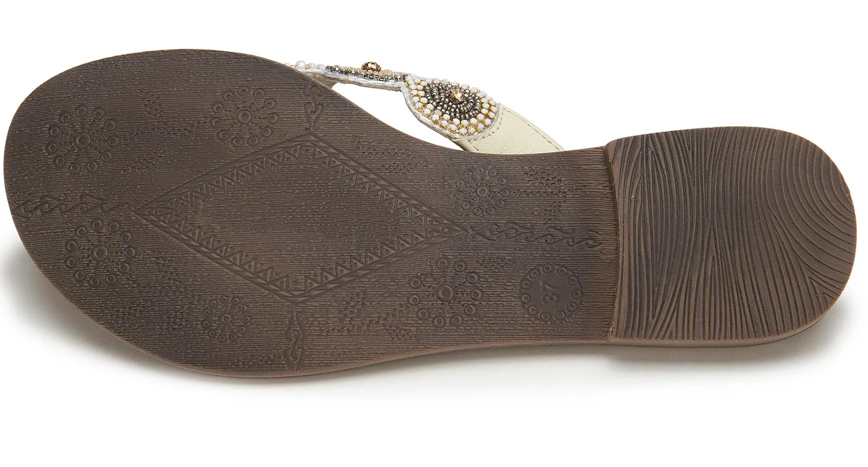 Sandalen|Zehentrenner|Horsch Schuhe Zehentrenner in Untergrößen Weiß